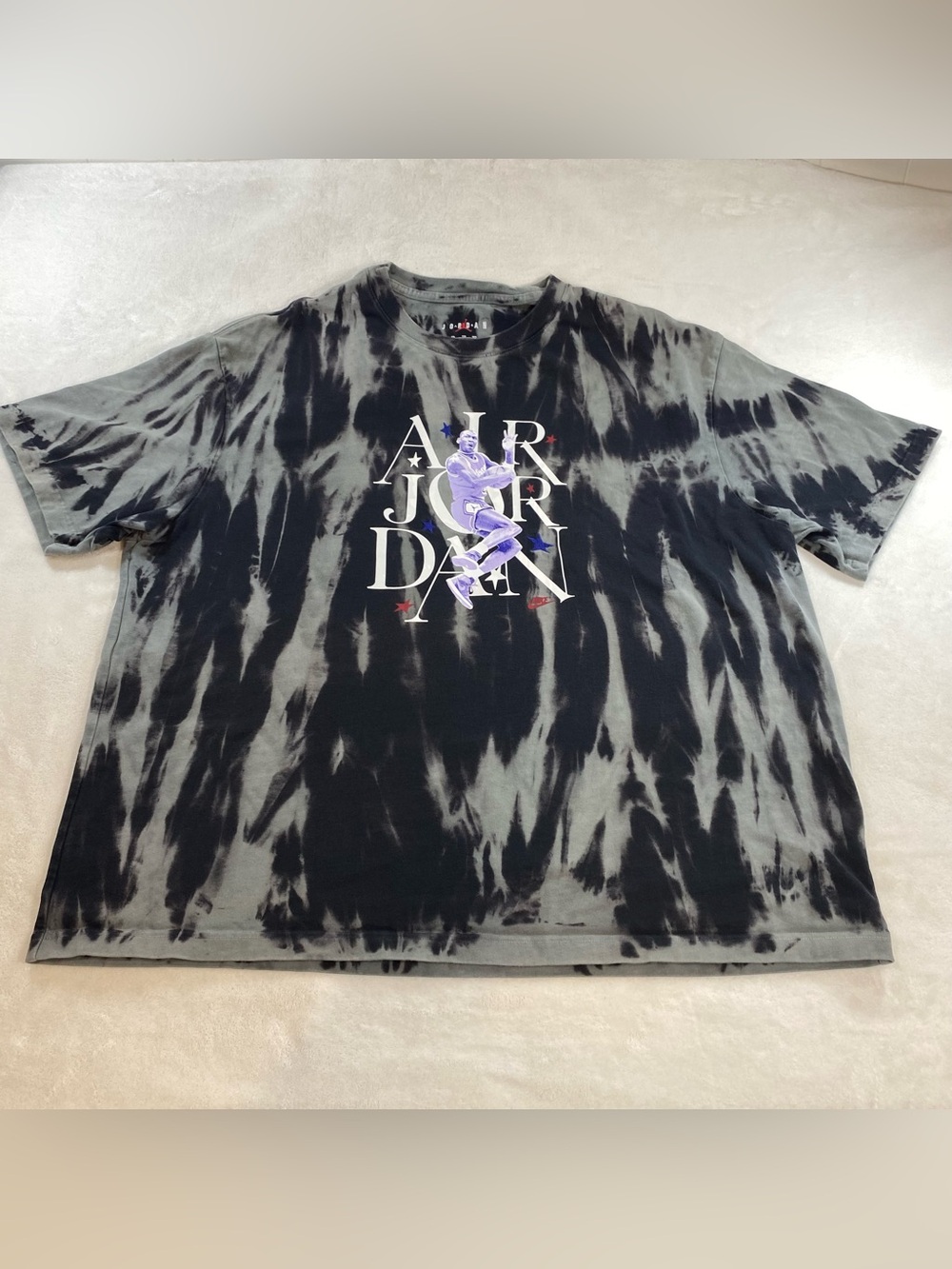 Nike Air Jordan Sport DNA '85 Tie Dye Graphic T-Shirt Dunk Men's 2XL Heavyweight